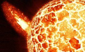 artist rendition of the sun up close as the solar probe may see it.